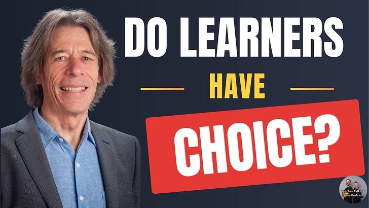Do your learners have choice in the classroom? New podcast with Jonathan Newton