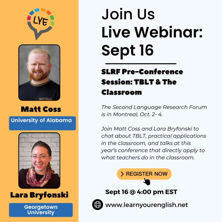 Free Webinar: TBLT & The SLRF Conference